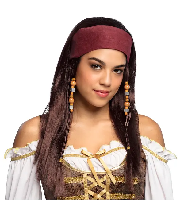 Pruik Piraat Trinity met Bandana