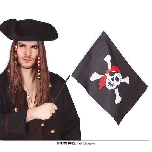 Piratenvlag op stokje