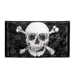 Vlag Piraten Schedel Zwart (90x150cm)