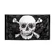 Vlag Piraten Schedel Zwart (90x150cm)