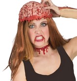Pruik met hersenen Halloween