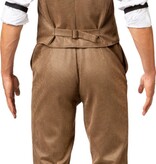 Roaring 20's Gilet Beige Geruit