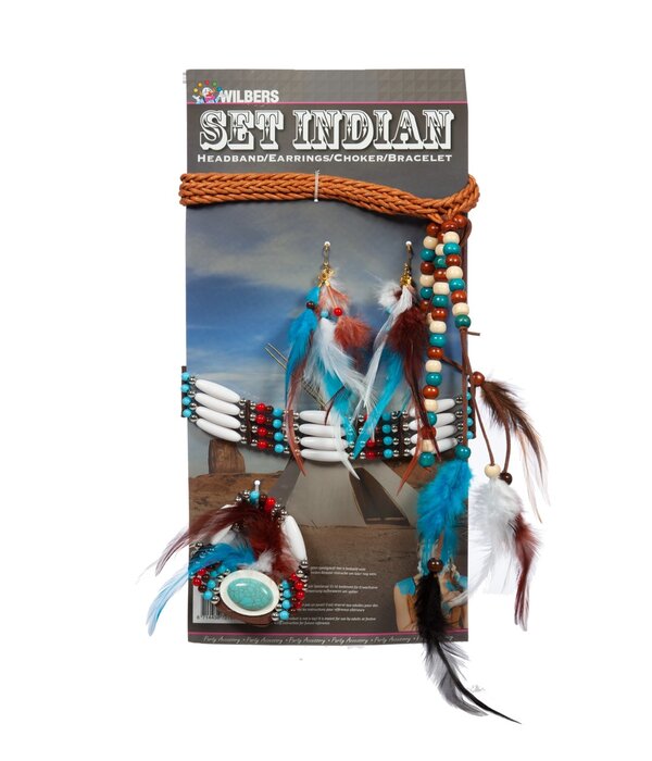 Accessoireset Indiaan Vrouw 4-delig