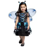 Kostuum Blauwe Vlinder Meisje Ivy