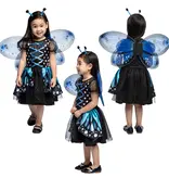 Kostuum Blauwe Vlinder Meisje Ivy