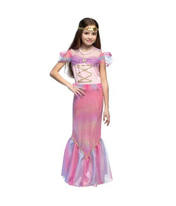 Kostuum Roze Zeemeermin Meisje Alana