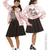 Dames jasje satijn pink lady