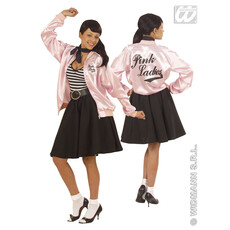 Dames jasje satijn pink lady