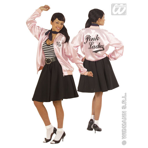 Dames jasje satijn pink lady