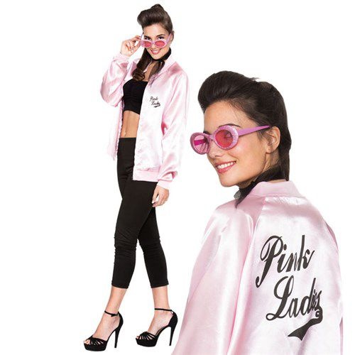 Witbaard Verkleedpak Pink Lady Polyester Roze Maat Xl