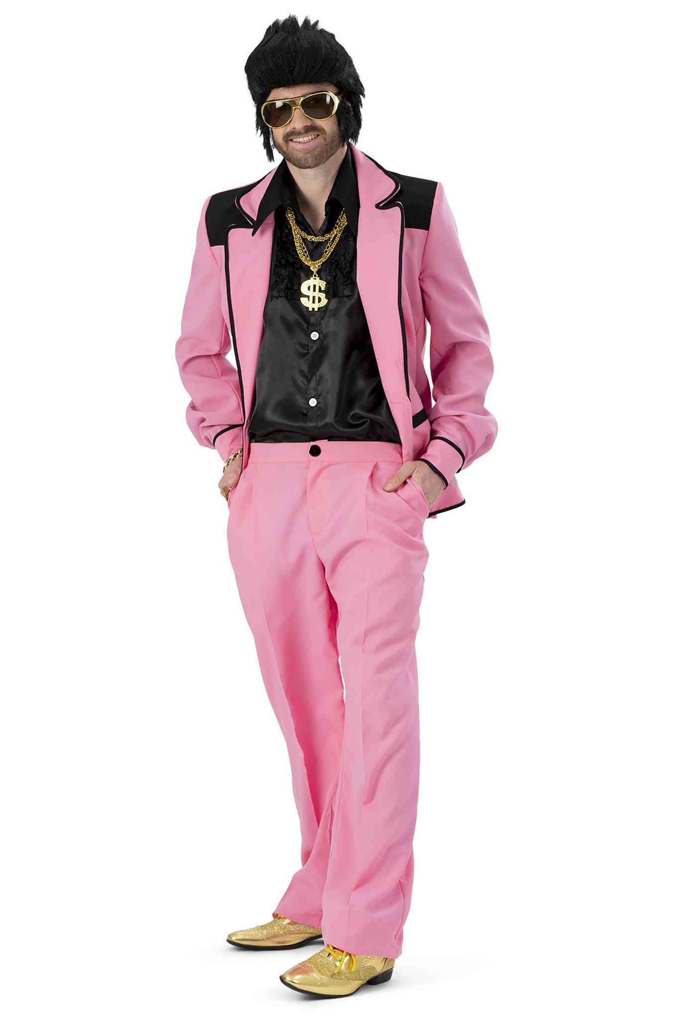Roze Perfectie Kostuum Heren afbeelding