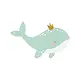 Servetten Walvis met kroontje (20st)