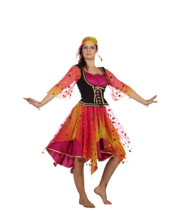 Waarzegster Zigeunerin Jurk Dames