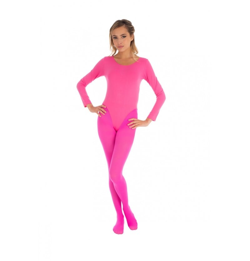 Bodysuit Roze Met Lange Mouwen Elastisch