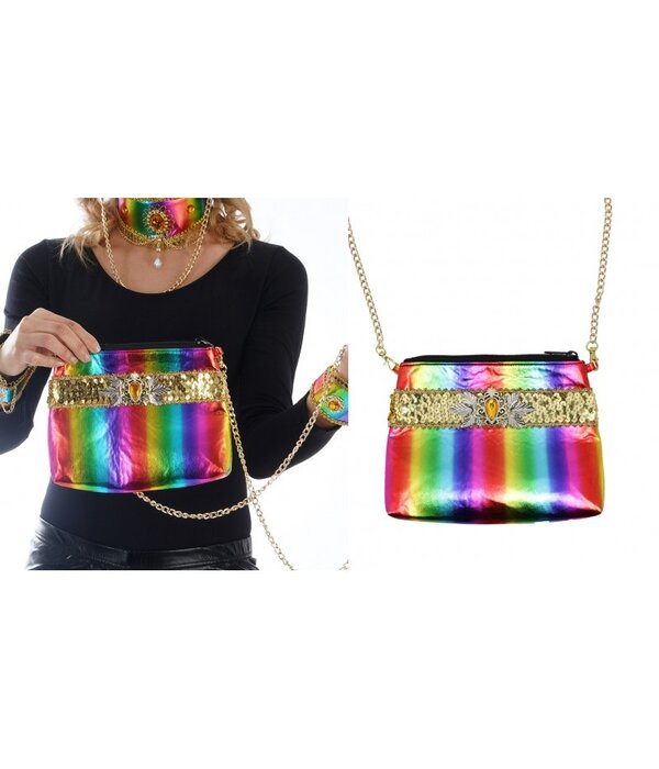 Crazy Rainbow Cabaret Handtas