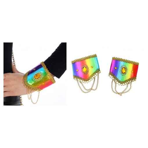 Set Crazy Rainbow Cabaret Manchetten