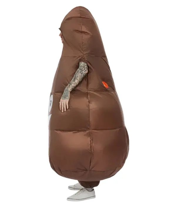 Emoji Poep Opblaas Kostuum