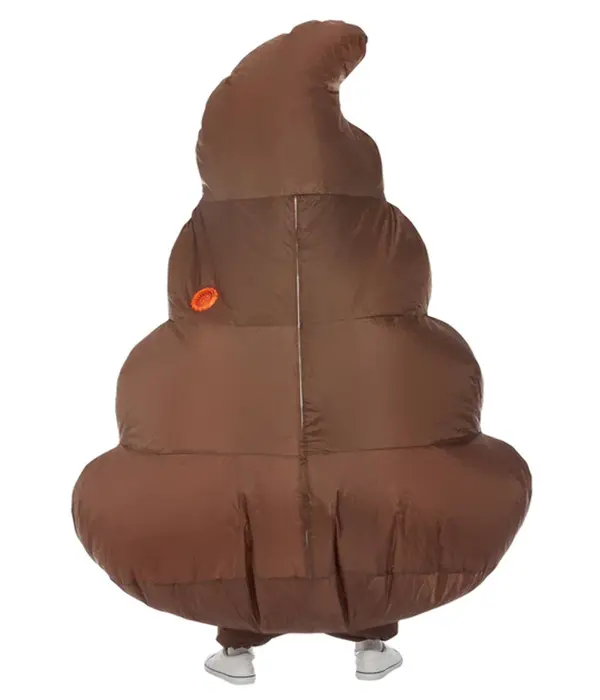 Emoji Poep Opblaas Kostuum