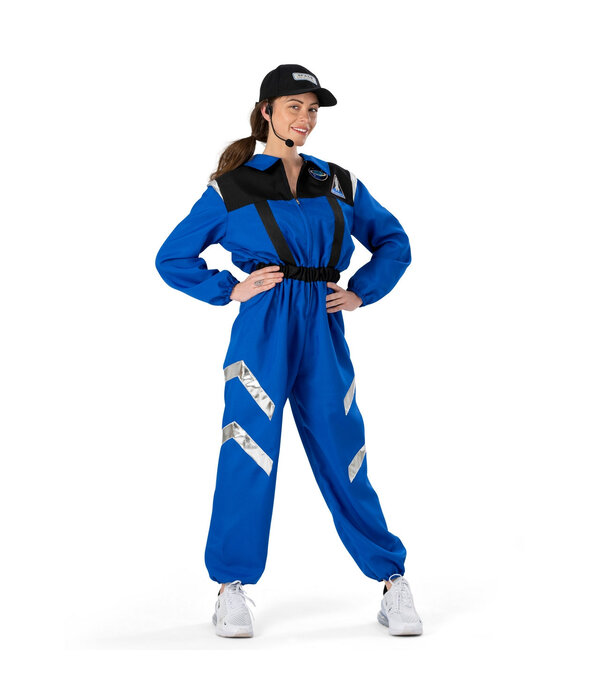 Ruimte Commandant Outit Volwassen Blauw