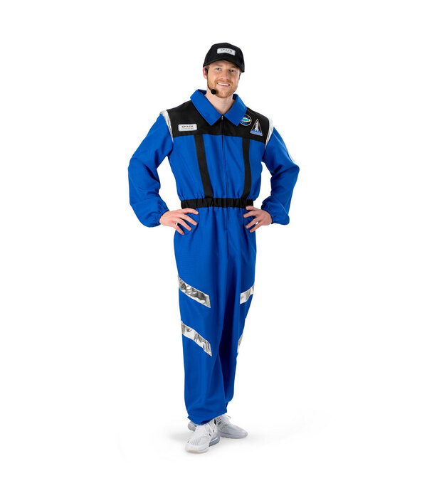Ruimte Commandant Outit Volwassen Blauw