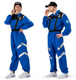 Ruimte Commandant Outit Volwassen Blauw