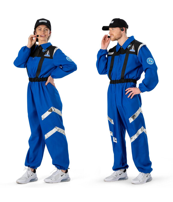 Ruimte Commandant Outit Volwassen Blauw