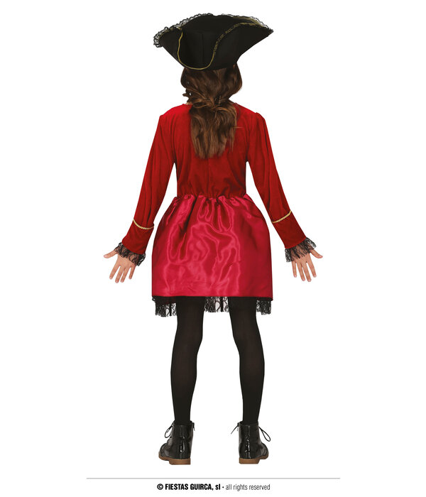 Piratenpak Meisje Rood Grace