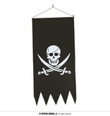 Piraten Banner Schedel & Zwaarden (40x80cm)
