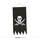 Piraten Banner Schedel & Zwaarden (40x80cm)