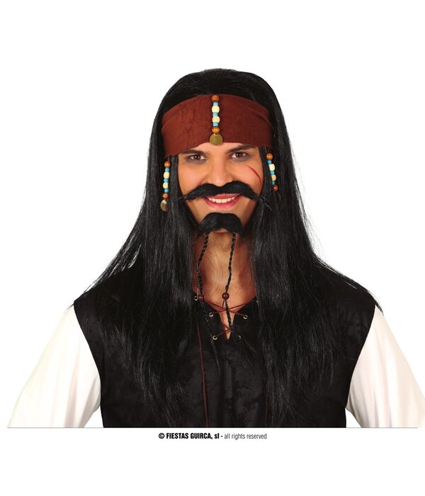 Piratenpruik Jack Warrior
