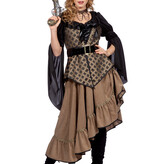 Jurk Piraat Taupe Luxe
