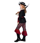 Piraat Outfit Meisje Burgundy Premium