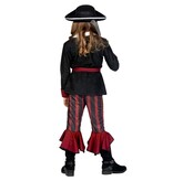 Piraat Outfit Meisje Burgundy Premium