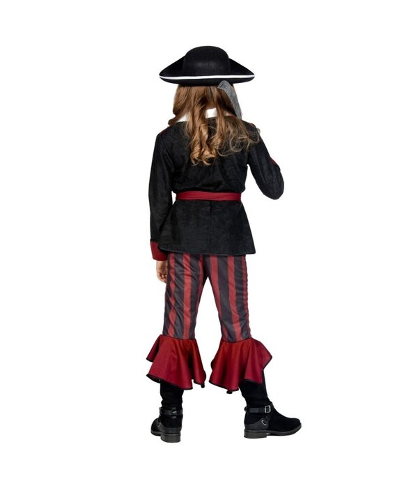 Piraat Outfit Meisje Burgundy Premium
