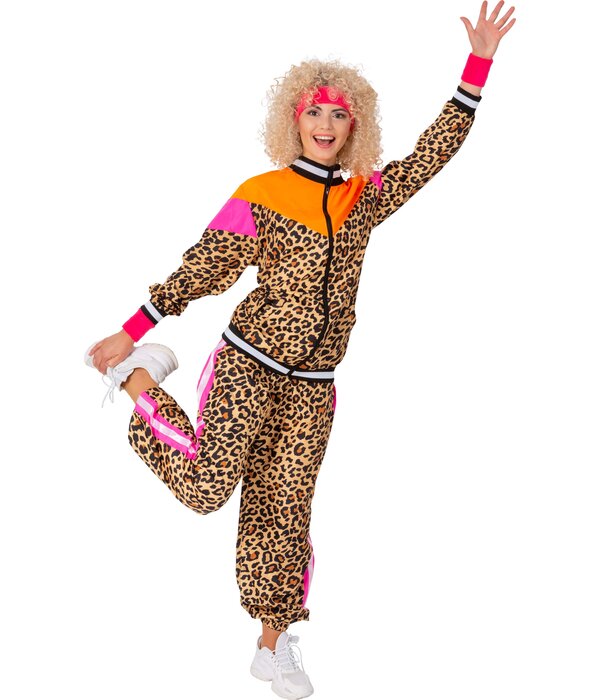 Retro Trainingspak Luipaard Dames