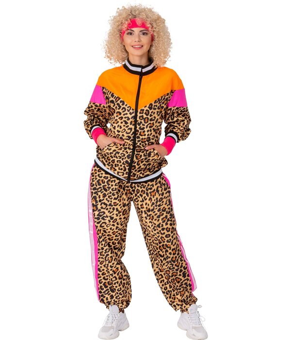 Retro Trainingspak Luipaard Dames