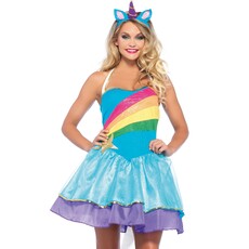 Rainbow Unicorn Kostuum Dames