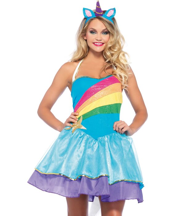 Rainbow Unicorn Kostuum Dames