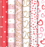 Valentijn Inpakpapier love prints - 70 x 200cm