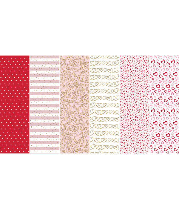 Valentijn Inpakpapier love prints - 70 x 200cm