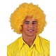 Pruik Afro geel