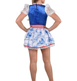 Delfts blauw sexy Holland jurk