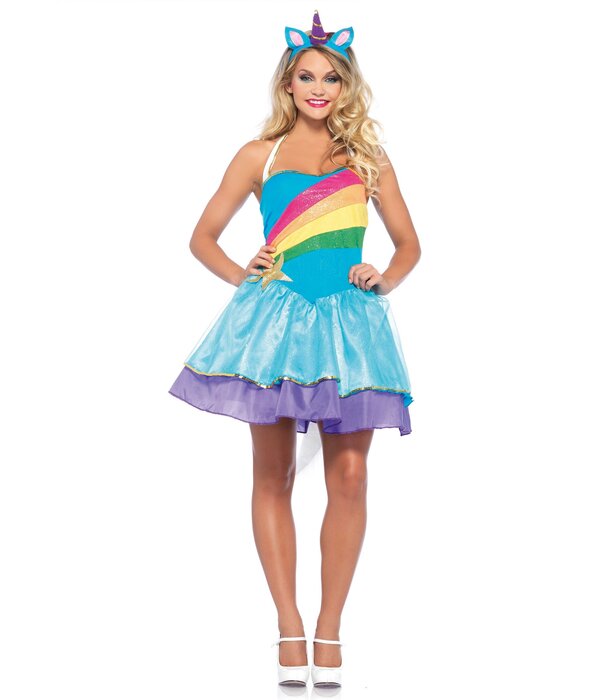 Rainbow Unicorn Kostuum Dames