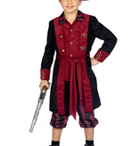 Piraat Kostuum Jongen Burgundy Premium
