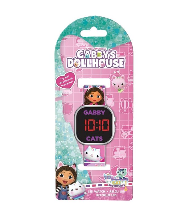 Gabby's Dollhouse LED Horloge