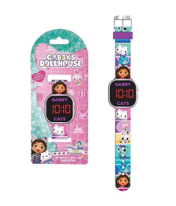 Gabby's Dollhouse LED Horloge