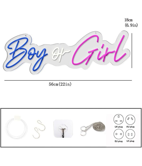 LED Neon Lamp Boy or Girl