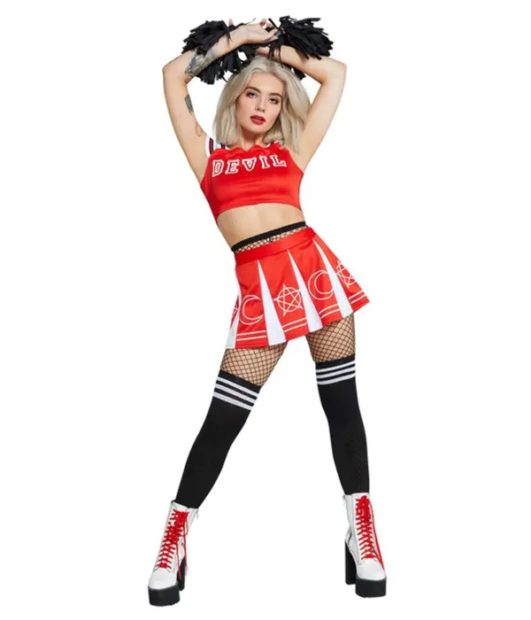 Fever Devil Cheerleader Kostuum Compleet
