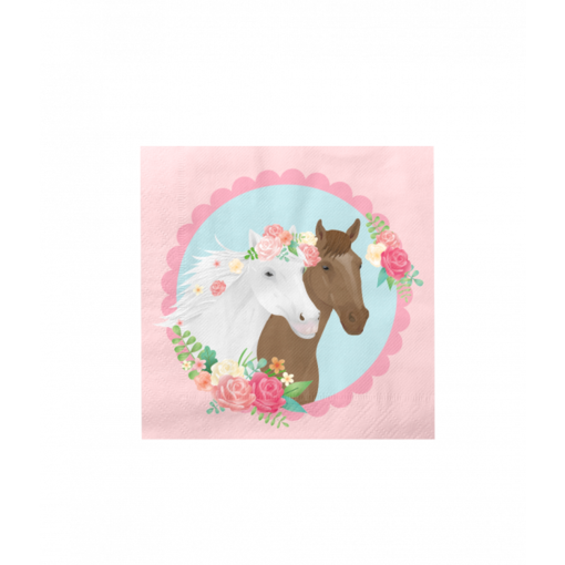 Servetten Paarden Roze Dreams