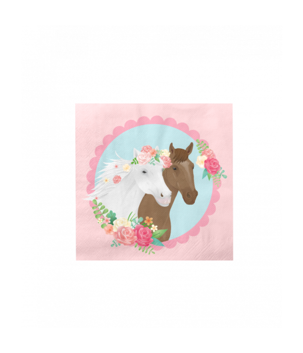 Servetten Paarden Roze Dreams
